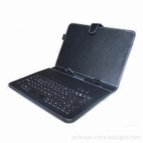 10.1-inch Universal Tablet PC Keyboard Case, Two-sides Leather